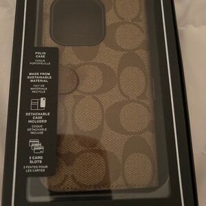 Coach iPhone 14 Pro folio case